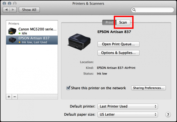 epson scan drivers for mac